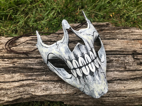 Bone Skull Mask - Leather